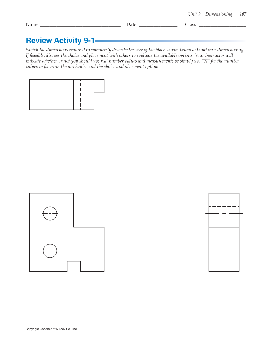 Print Reading for Industry, 10th Edition page 187