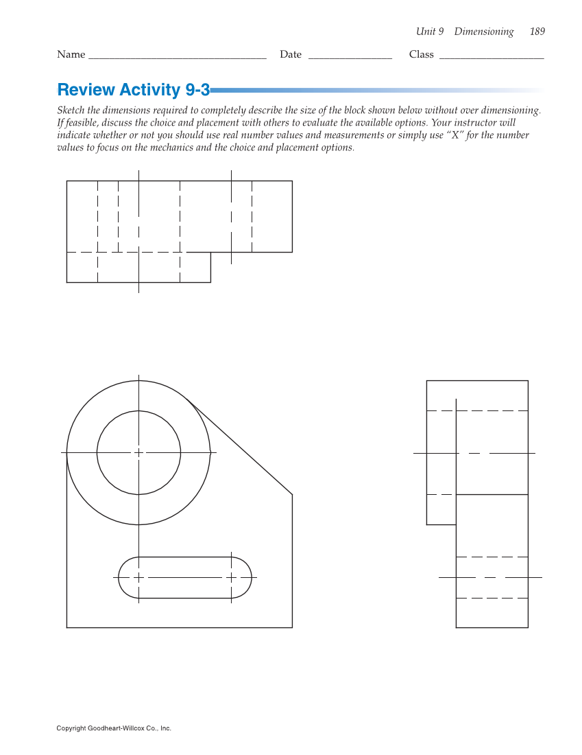 Print Reading for Industry, 10th Edition page 189