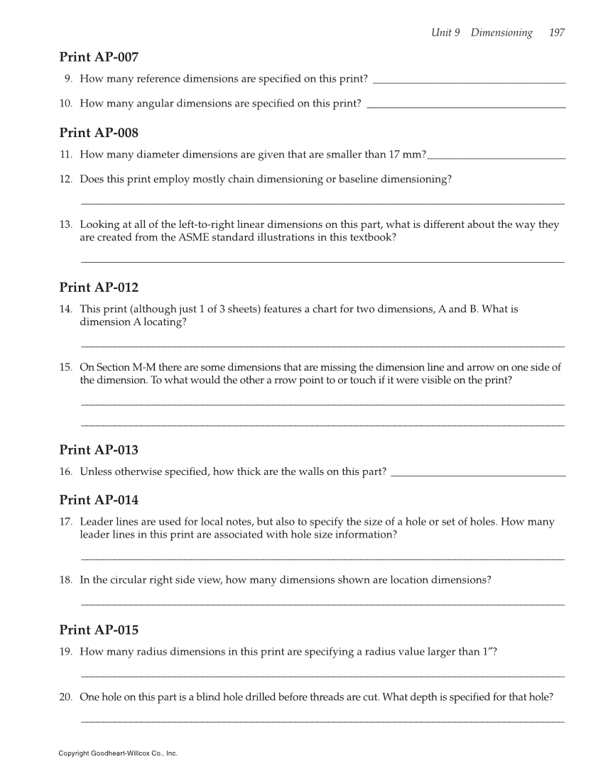 Print Reading for Industry, 10th Edition page 197