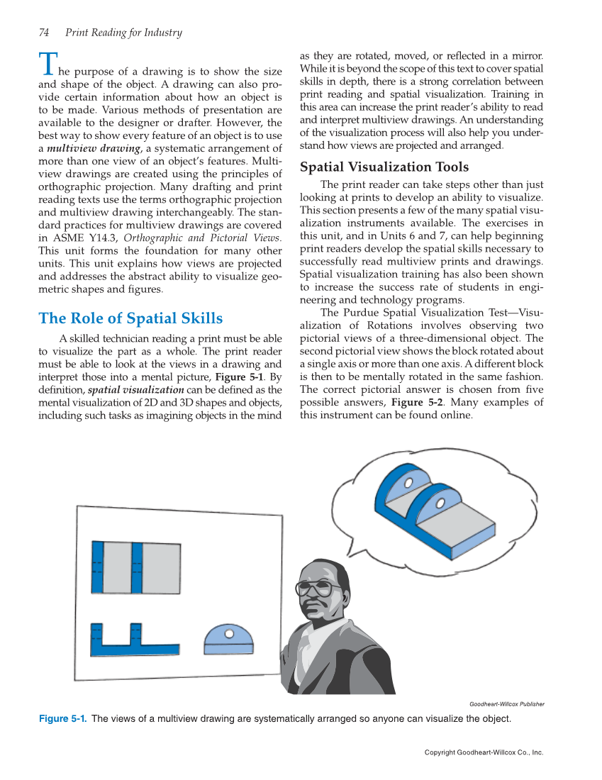 Print Reading for Industry, 10th Edition page 74