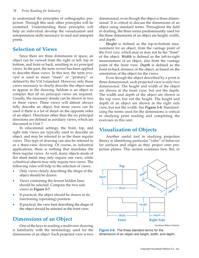 Print Reading for Industry, 10th Edition page 78