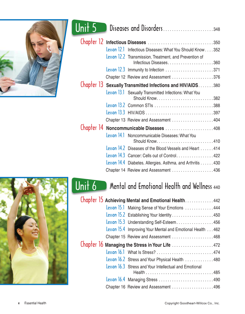 Essential Health, 2nd Edition page x