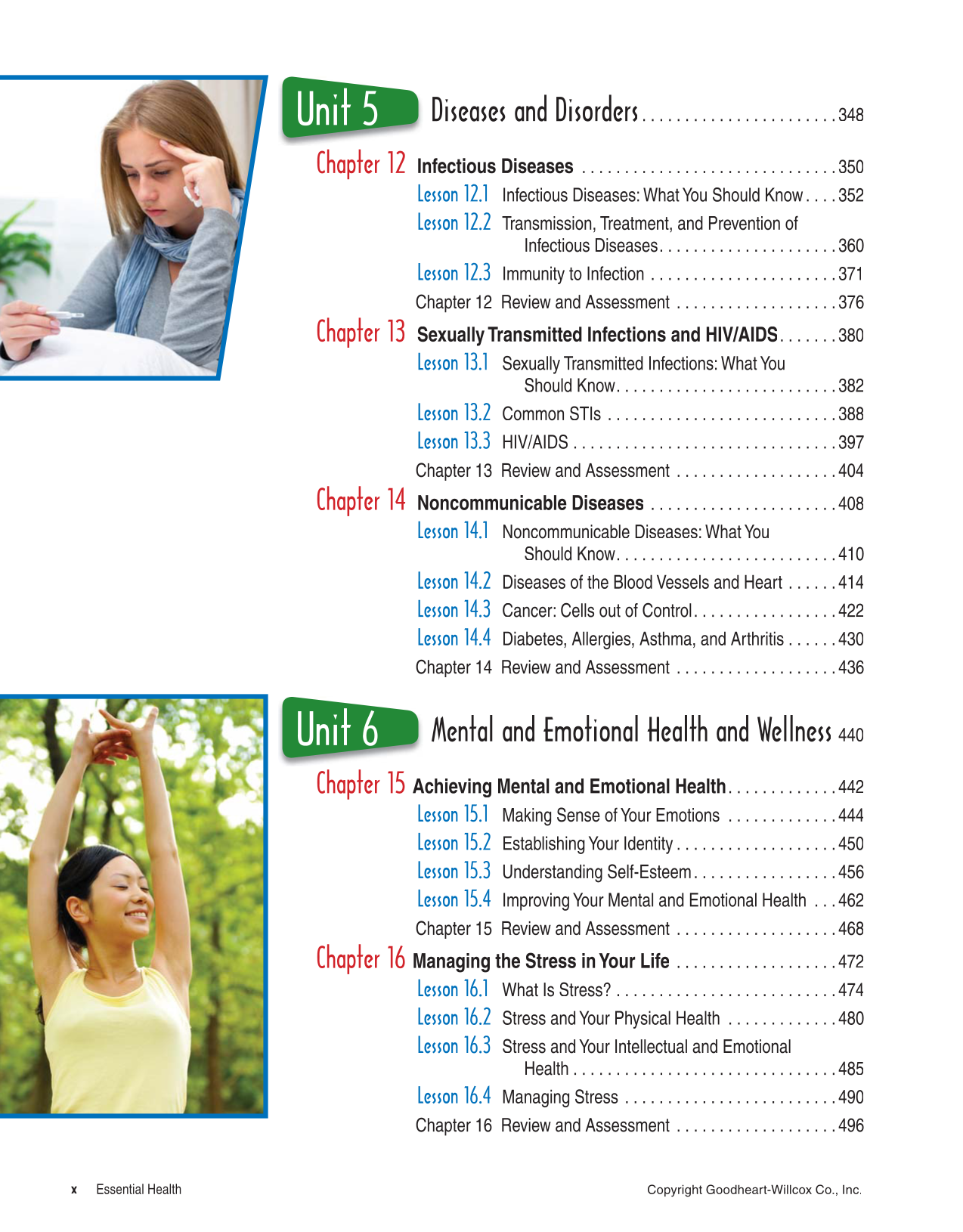 Essential Health, 2nd Edition page x