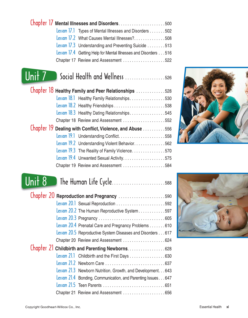 Essential Health, 2nd Edition page xi