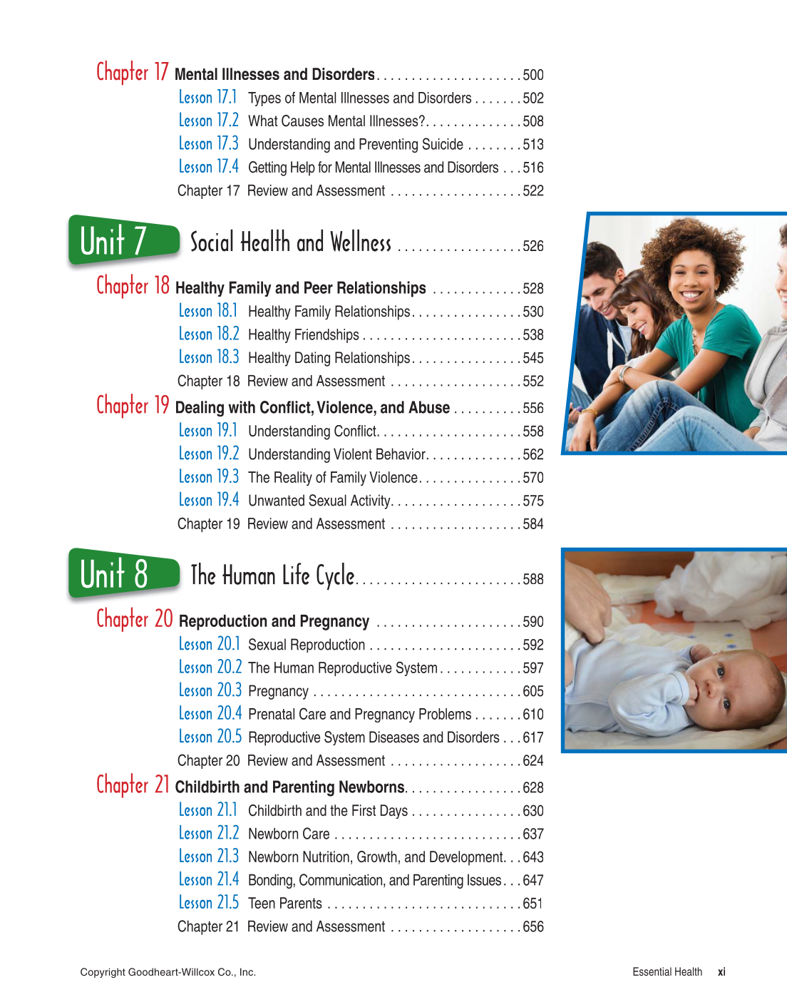 Essential Health, 2nd Edition page xi