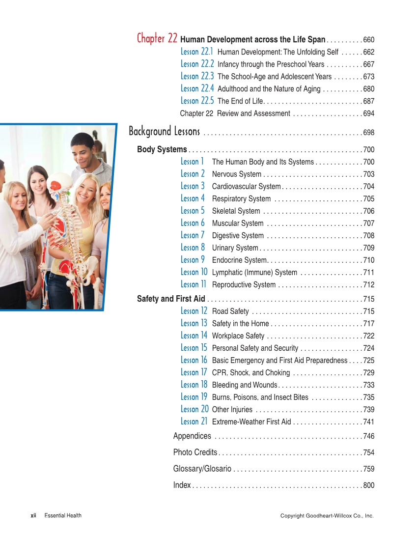 Essential Health, 2nd Edition page xii