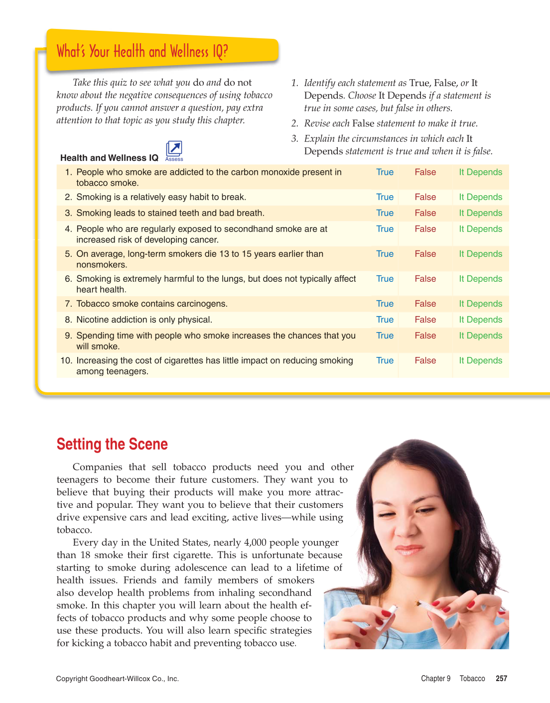 Essential Health, 2nd Edition page 257