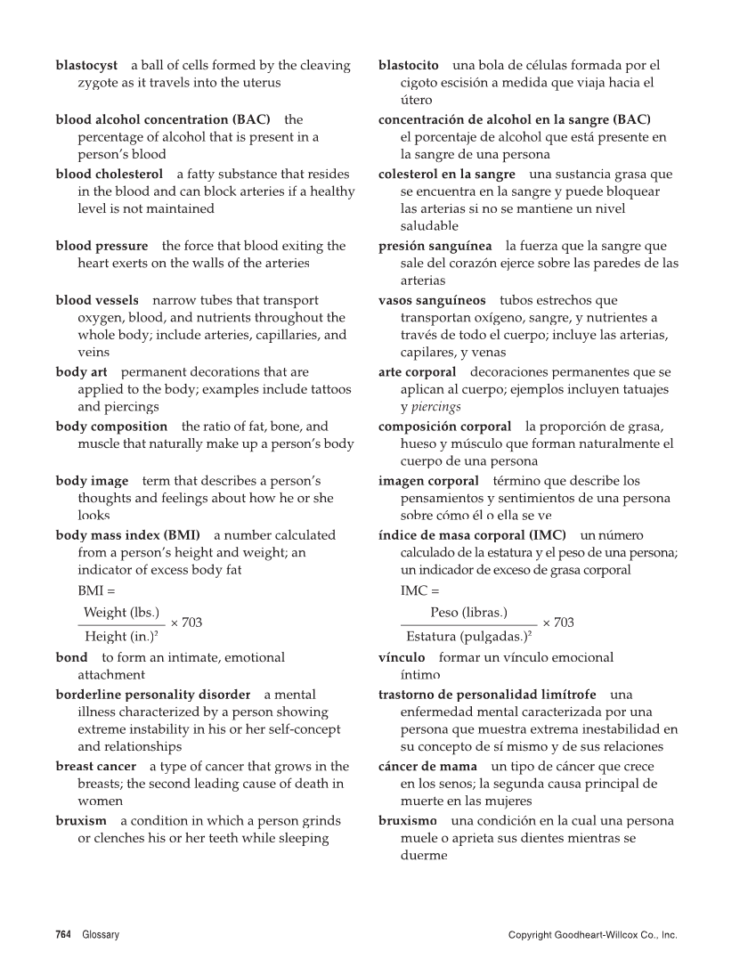 Essential Health, 2nd Edition page 764