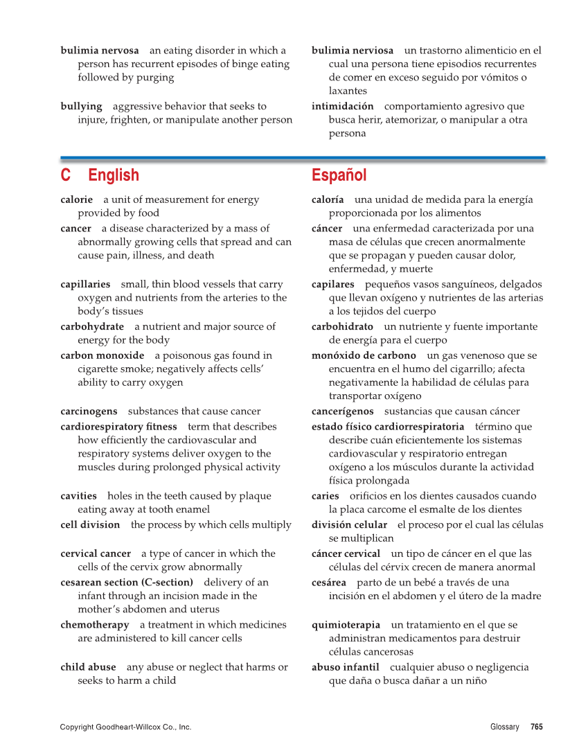 Essential Health, 2nd Edition page 765