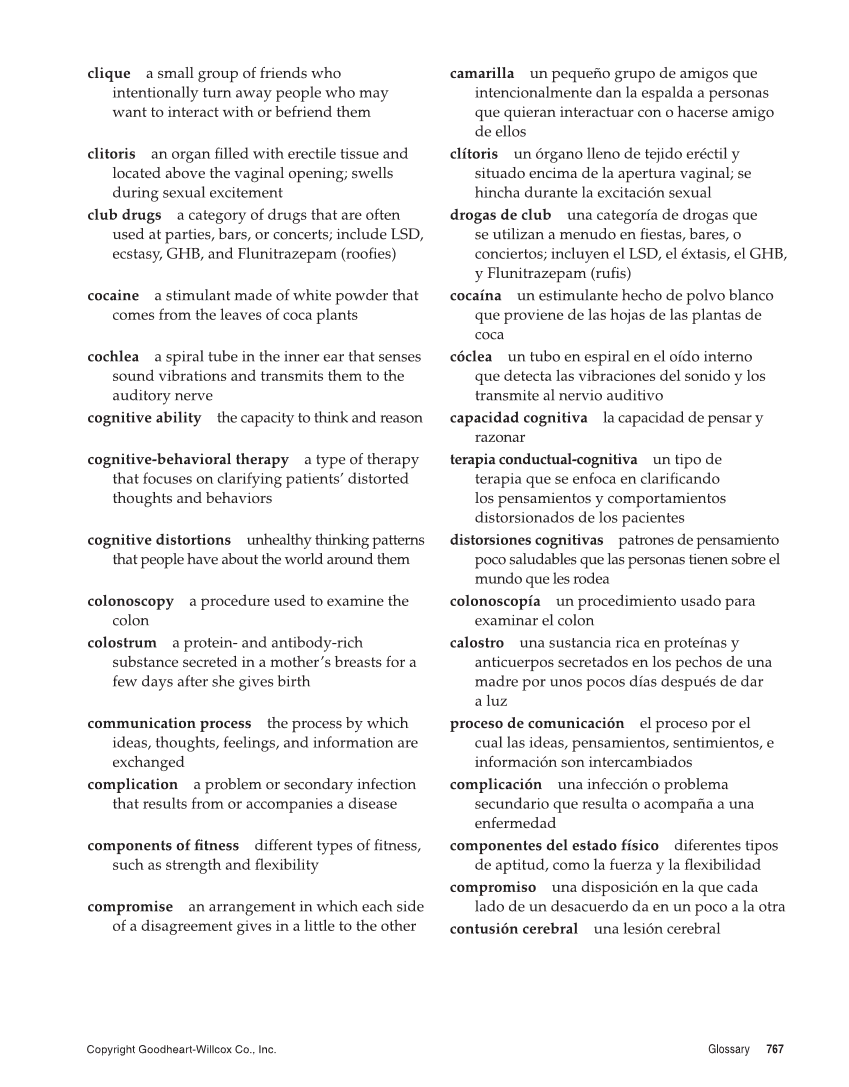 Essential Health, 2nd Edition page 767