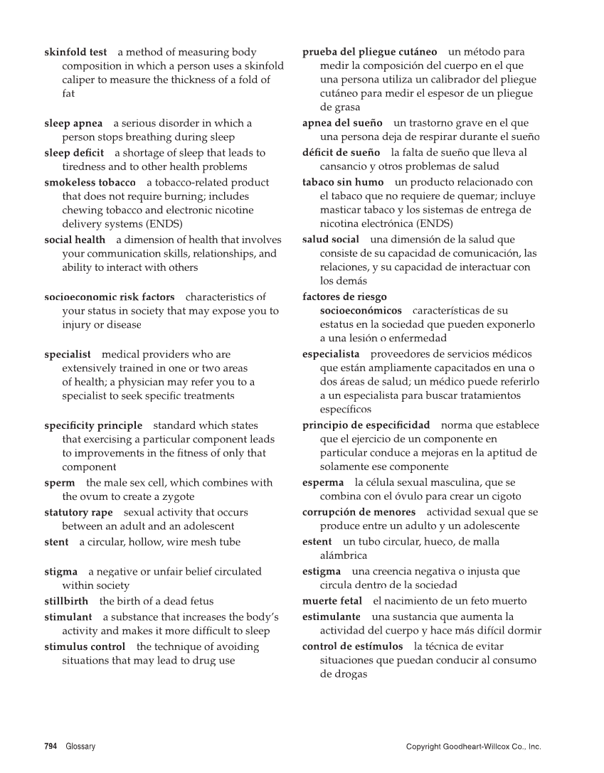 Essential Health, 2nd Edition page 794