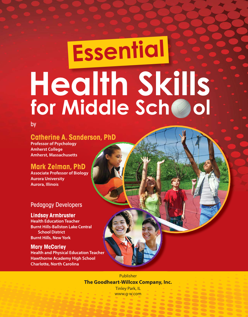 Essential Health Skills for Middle School, 1st Edition page i
