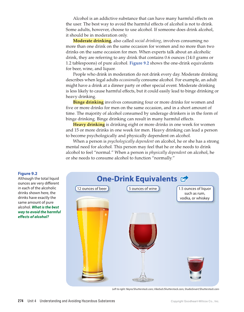 Essential Health Skills for Middle School, 1st Edition page 274