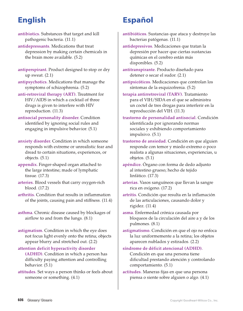 Essential Health Skills for Middle School, 1st Edition page 606