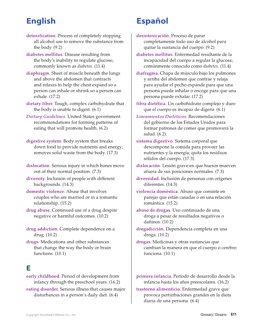 Essential Health Skills for Middle School, 1st Edition page 611