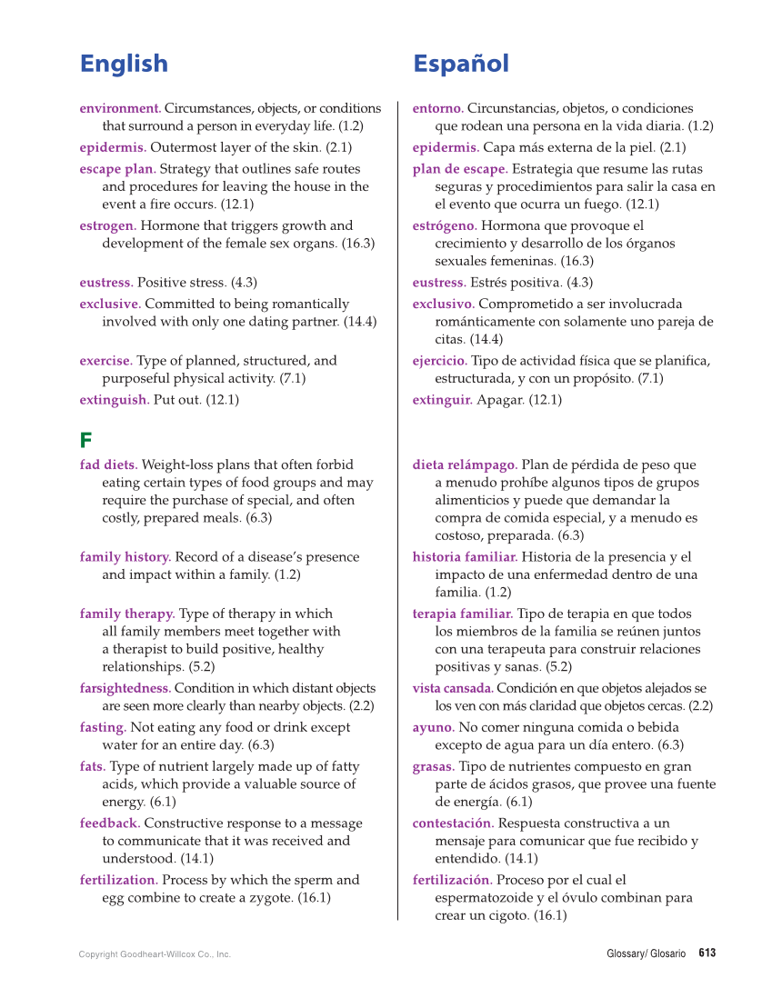 Essential Health Skills for Middle School, 1st Edition page 613