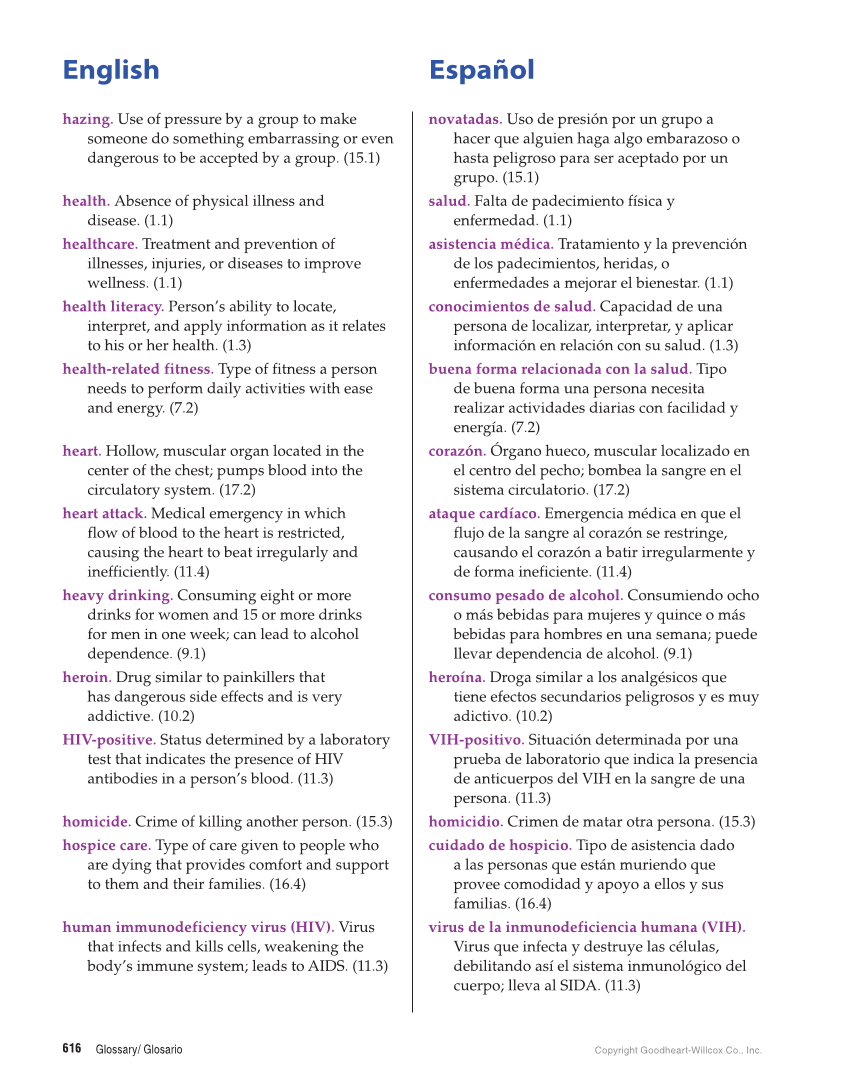 Essential Health Skills for Middle School, 1st Edition page 616