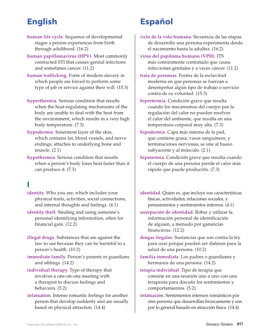 Essential Health Skills for Middle School, 1st Edition page 617