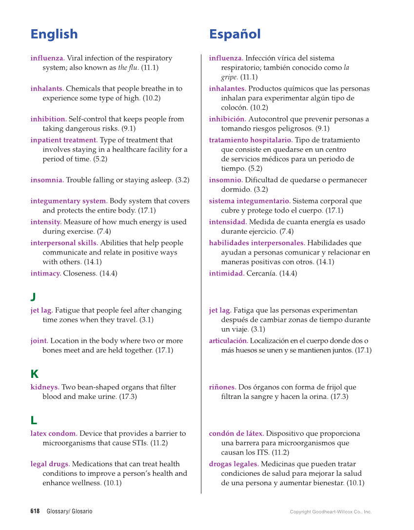 Essential Health Skills for Middle School, 1st Edition page 618