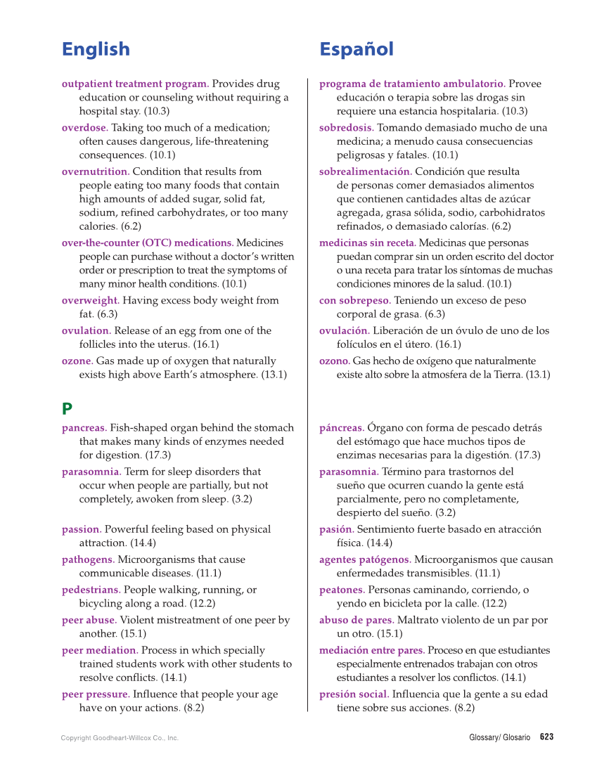 Essential Health Skills for Middle School, 1st Edition page 623