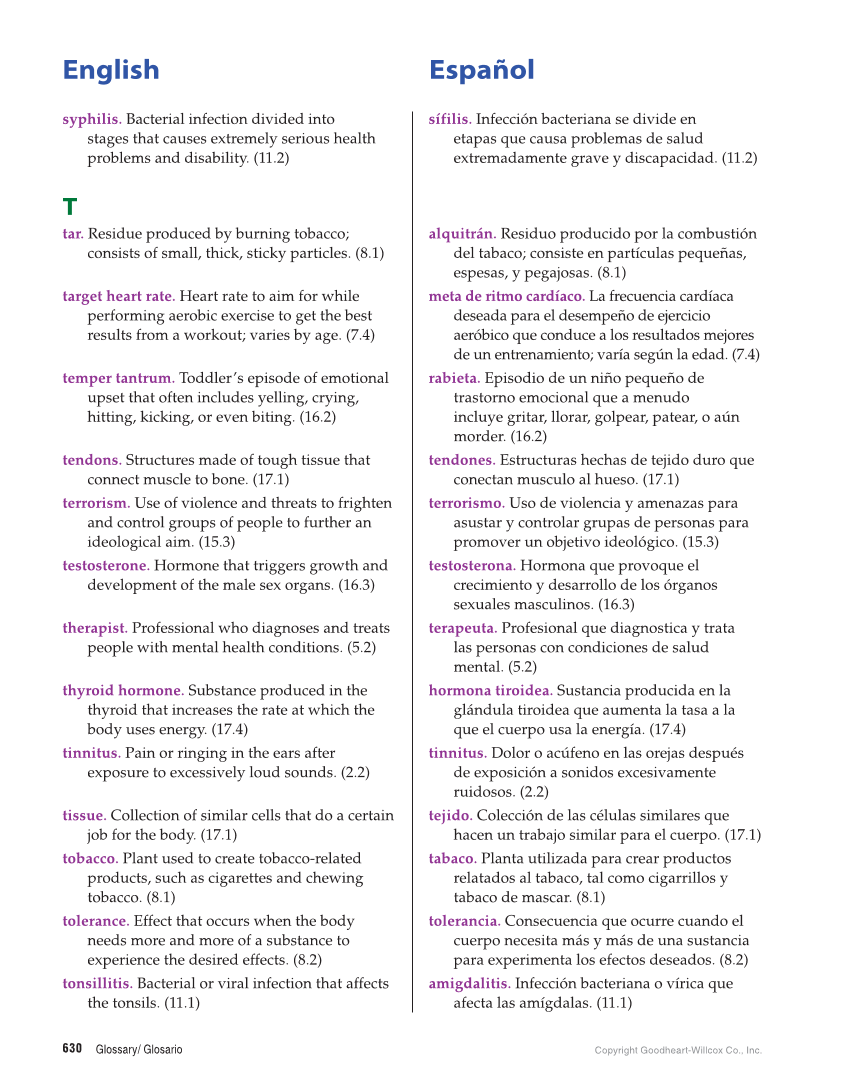 Essential Health Skills for Middle School, 1st Edition page 630