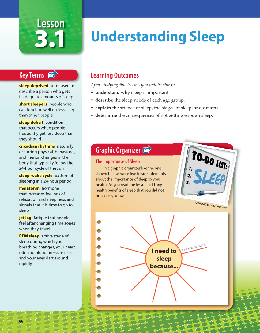 Essential Health Skills for Middle School, 1st Edition page 66