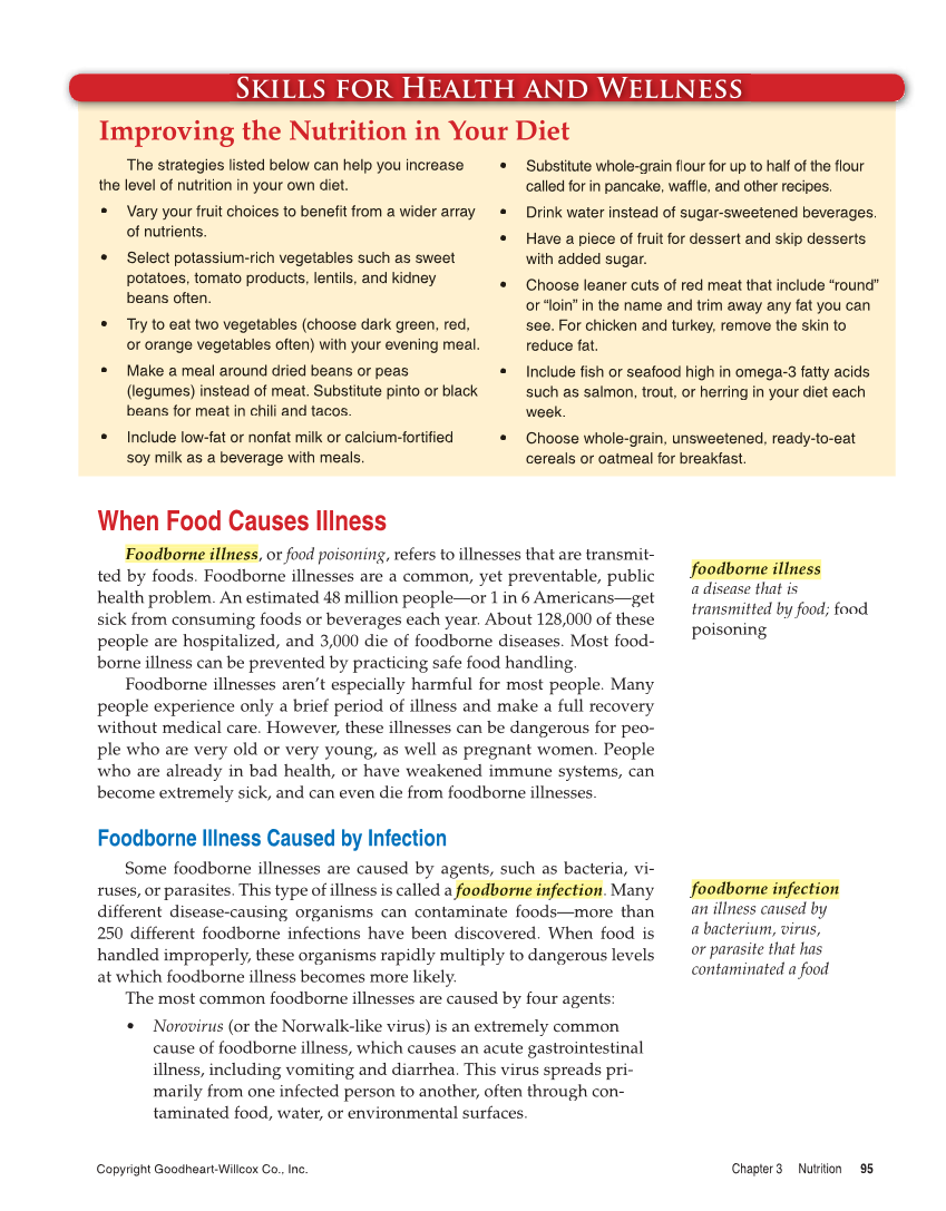 Comprehensive Health, 2nd Edition page 95