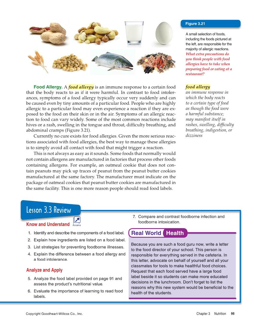 Comprehensive Health, 2nd Edition page 99