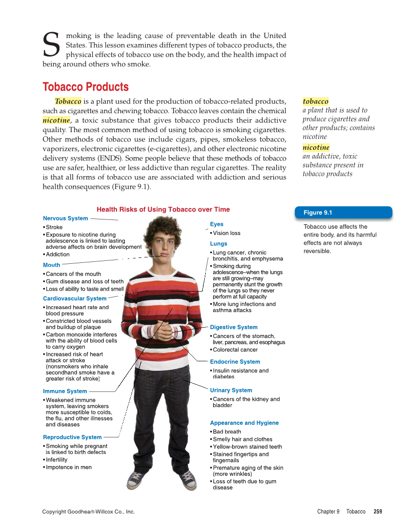 Comprehensive Health, 2nd Edition page 259