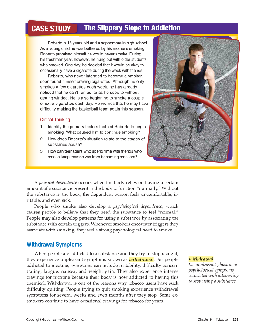 Comprehensive Health, 2nd Edition page 269