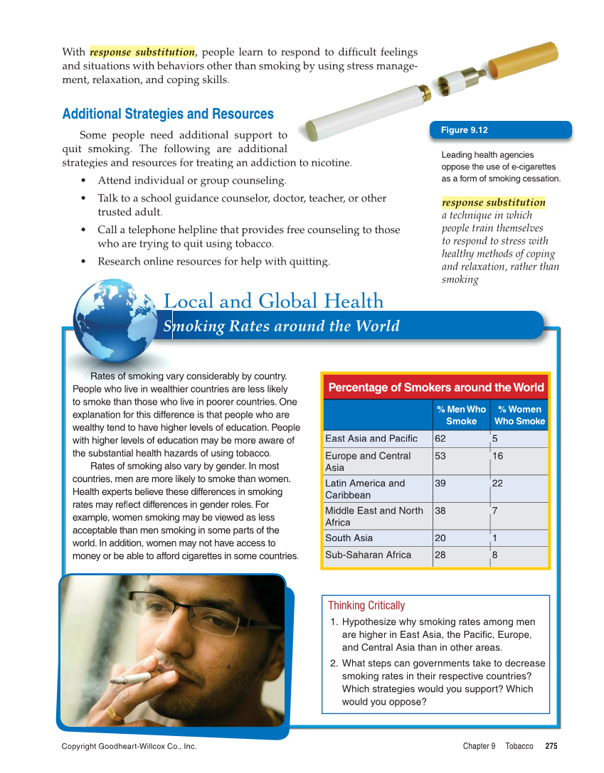 Comprehensive Health, 2nd Edition page 275