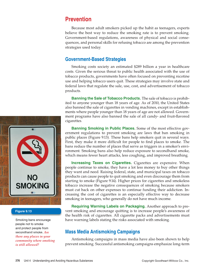 Comprehensive Health, 2nd Edition page 276