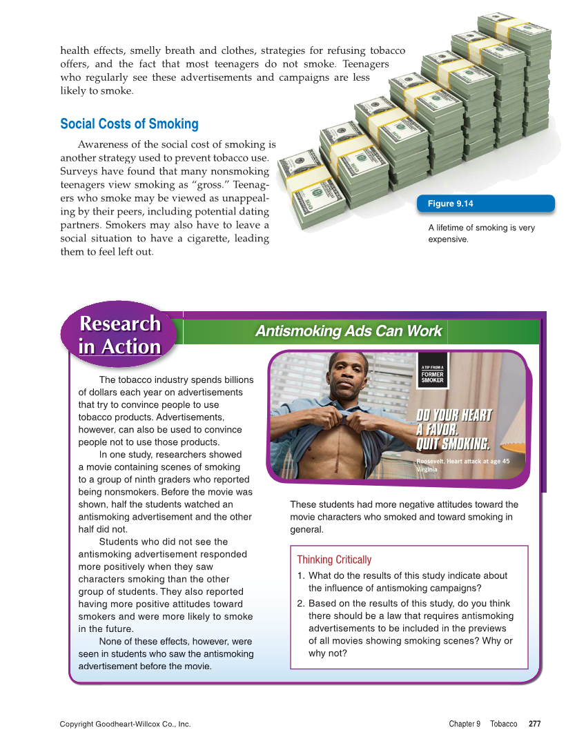 Comprehensive Health, 2nd Edition page 277