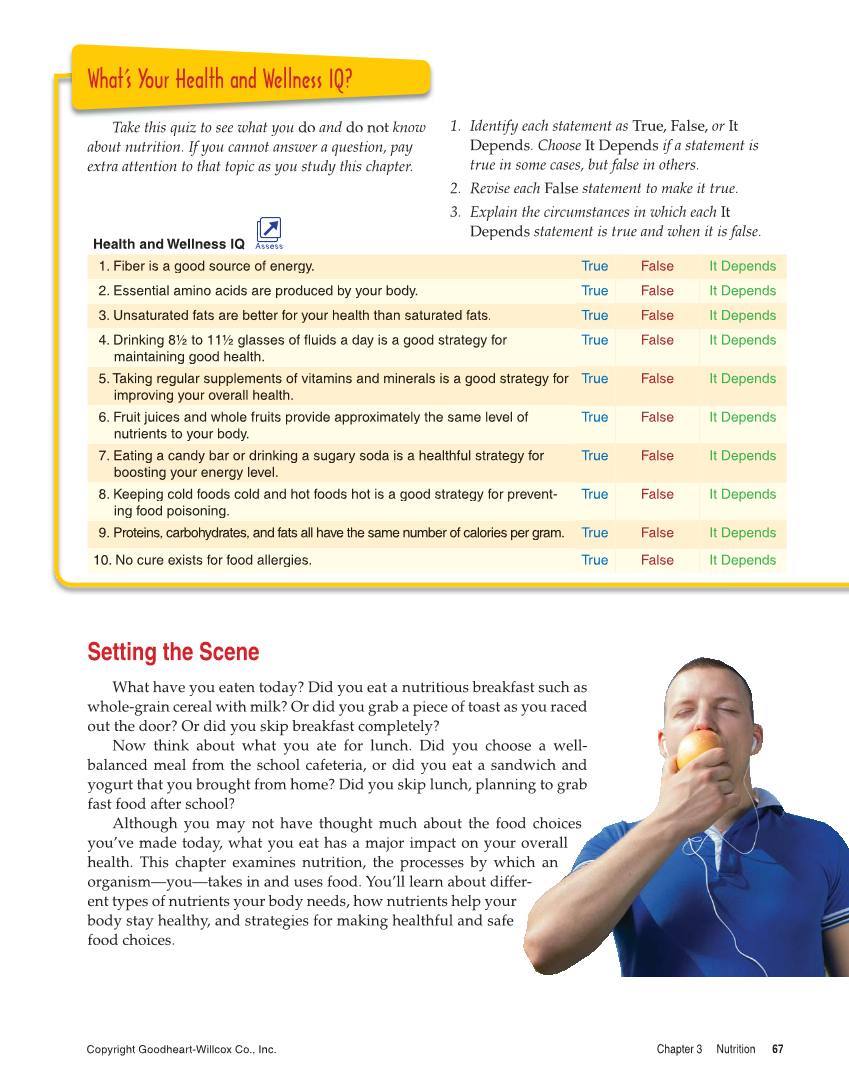 Comprehensive Health, 2nd Edition page 67