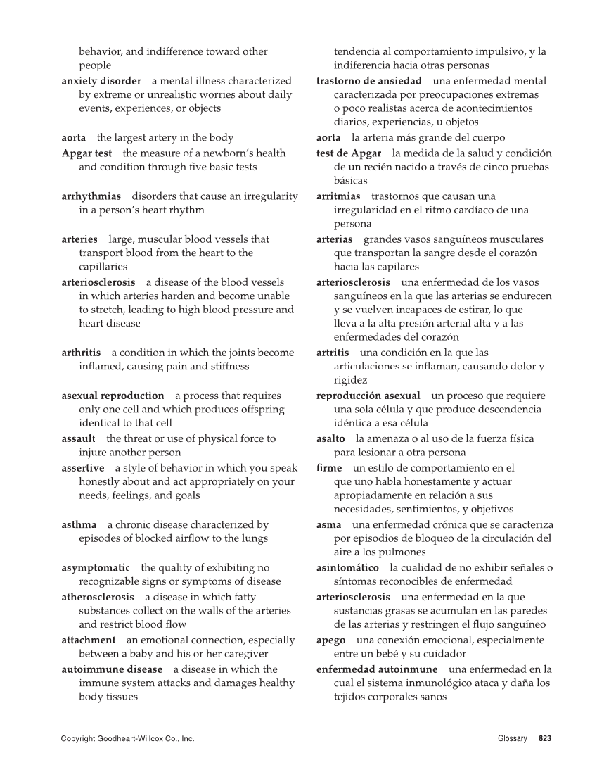 Comprehensive Health, 2nd Edition page 823