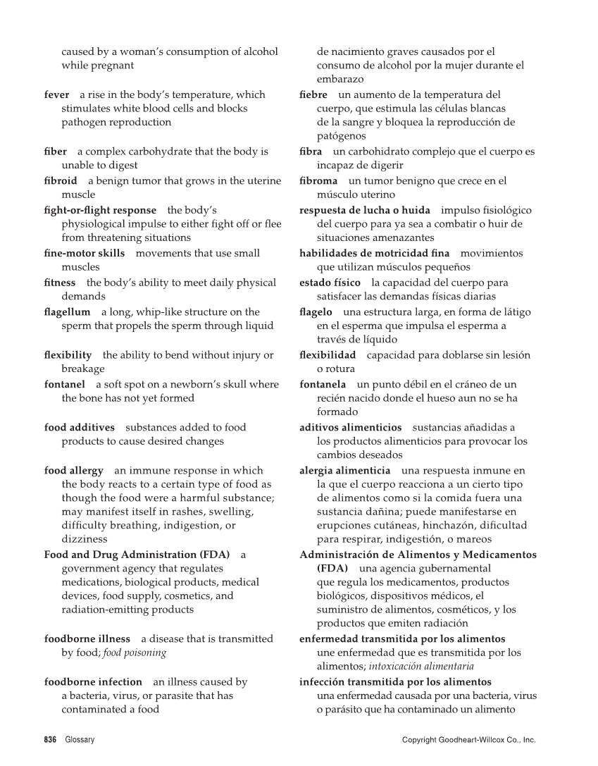 Comprehensive Health, 2nd Edition page 836