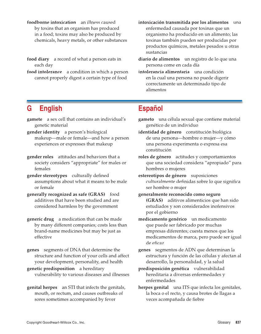 Comprehensive Health, 2nd Edition page 837
