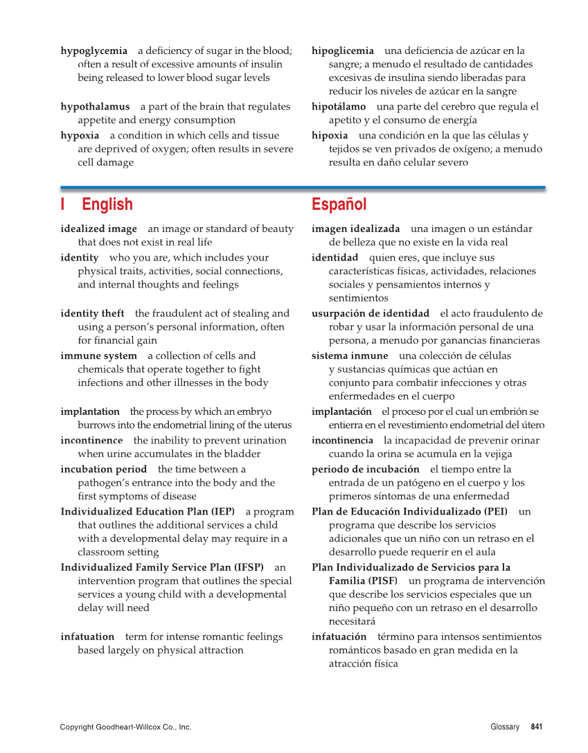 Comprehensive Health, 2nd Edition page 841