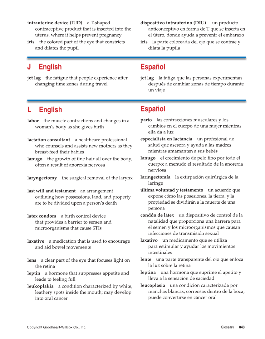 Comprehensive Health, 2nd Edition page 843