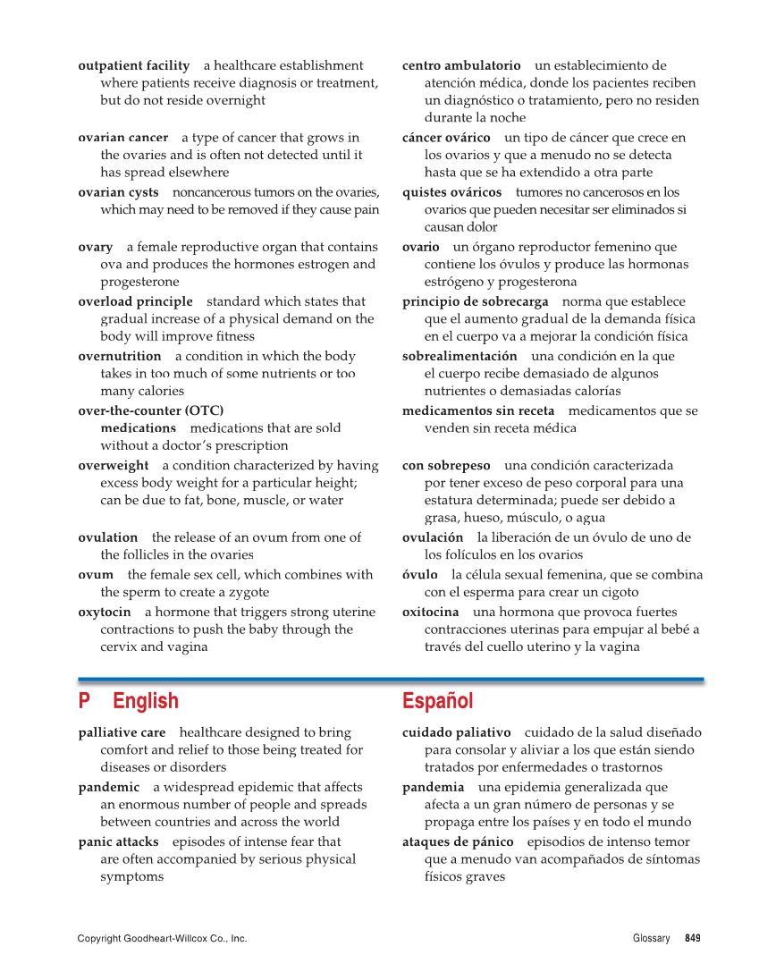 Comprehensive Health, 2nd Edition page 849