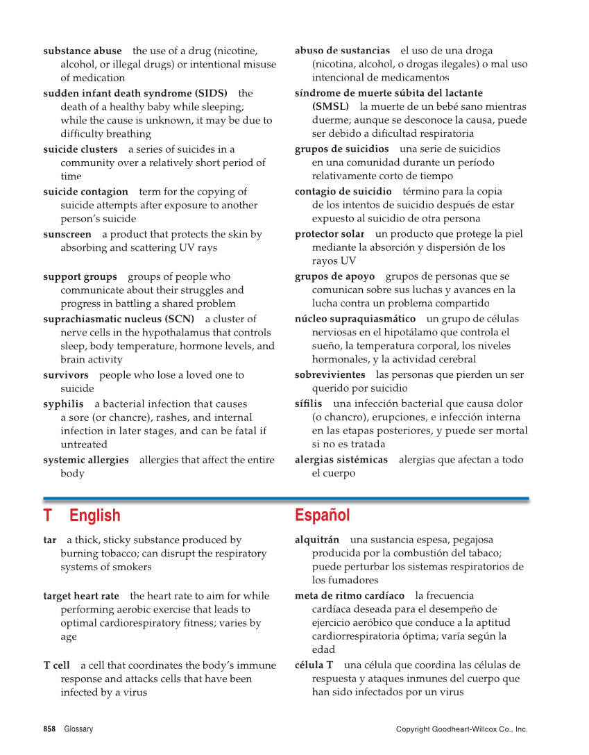 Comprehensive Health, 2nd Edition page 858