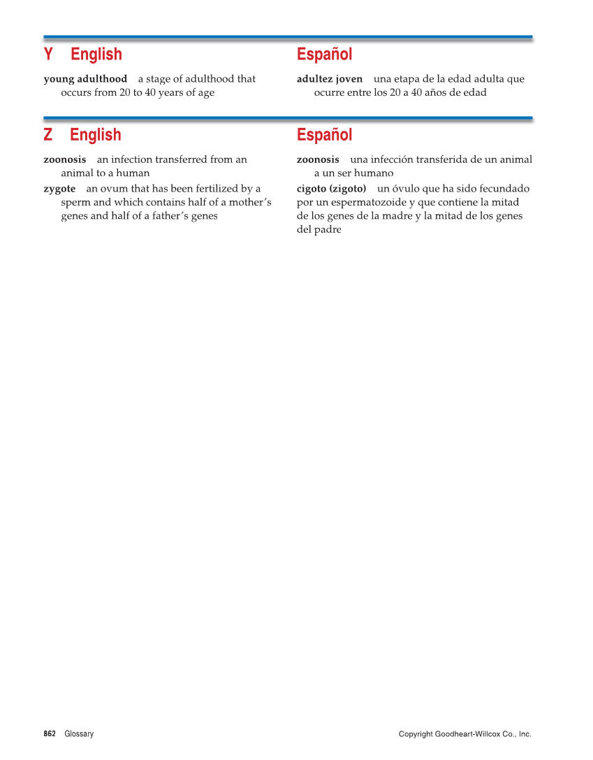 Comprehensive Health, 2nd Edition page 862