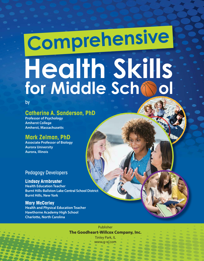 Comprehensive Health Skills for Middle School, 1st Edition page i