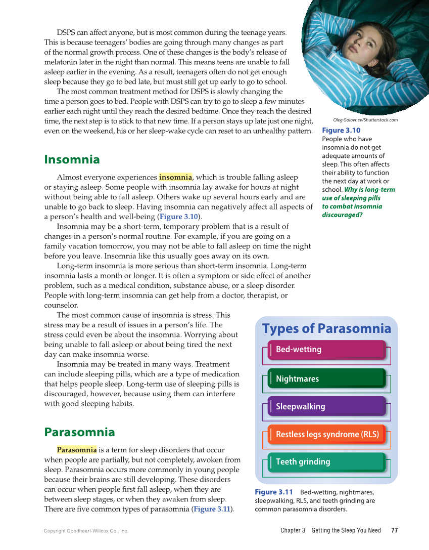 Comprehensive Health Skills for Middle School, 1st Edition page 77