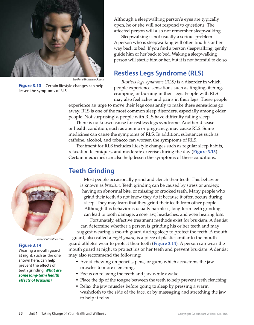 Comprehensive Health Skills for Middle School, 1st Edition page 80