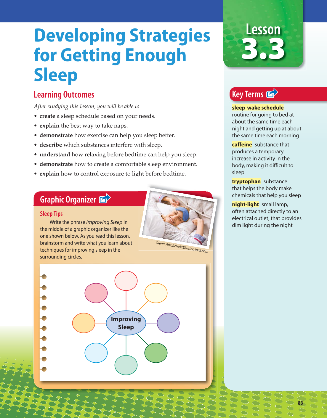 Comprehensive Health Skills for Middle School, 1st Edition page 83
