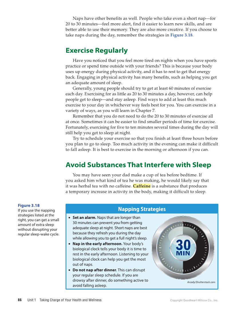 Comprehensive Health Skills for Middle School, 1st Edition page 86