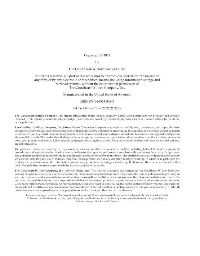 Comprehensive Health Skills for Middle School, 1st Edition page ii