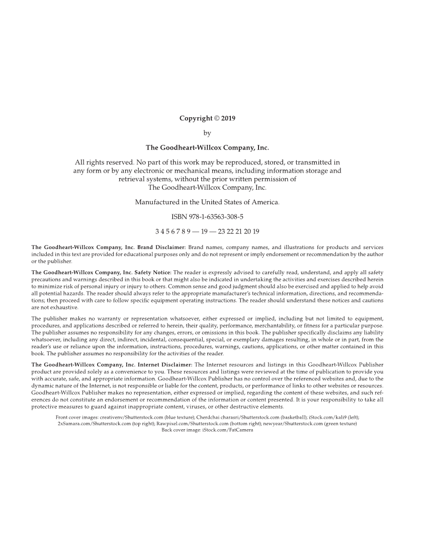 Comprehensive Health Skills for Middle School, 1st Edition page ii