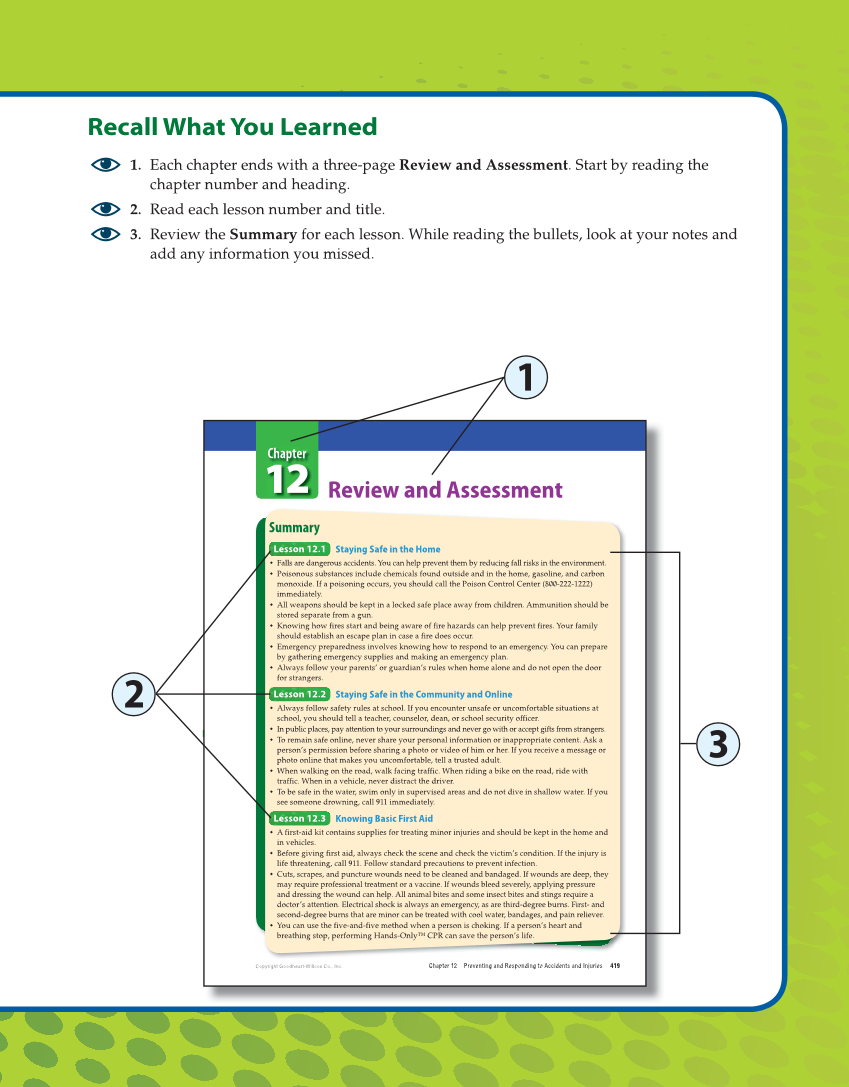 Comprehensive Health Skills for Middle School, 1st Edition page W7